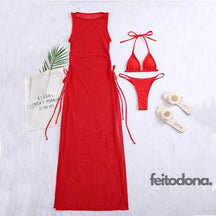 Conjunto Biquíni + Saída Andy Vermelho / P 200004279