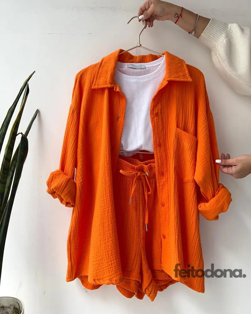 Conjunto Outono Rytia Laranja / P