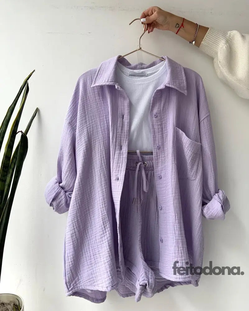 Conjunto Outono Rytia Roxo / P