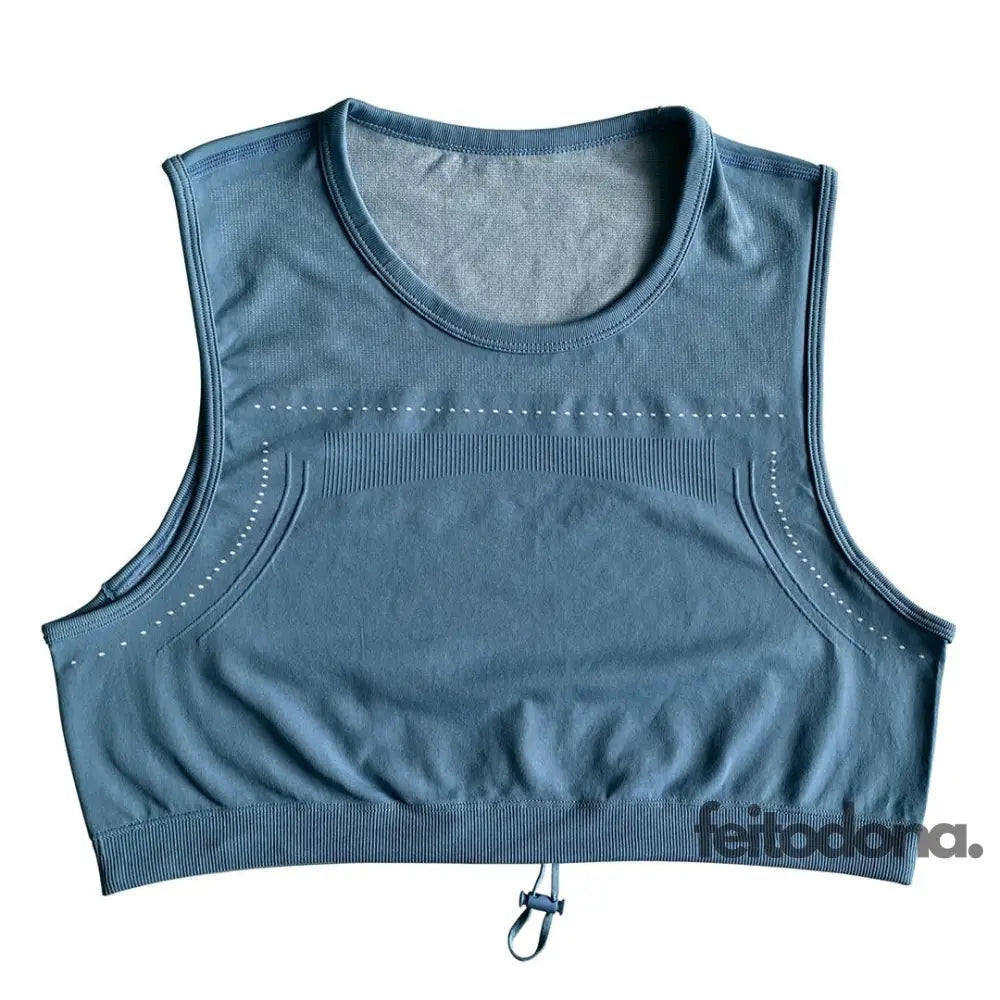 Conjunto Fitness Mayane Top Azul Escuro / P