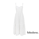 Vestido Midi Angelina Branco / Pp