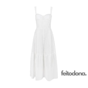 Vestido Midi Angelina Branco / Pp