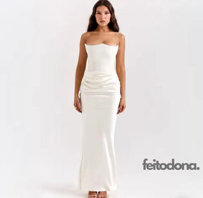 Vestido Tomara Que Caia Babi Branco / P Vestido 01